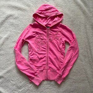 Y2K Bright Pink Joshua Perets Zip Up